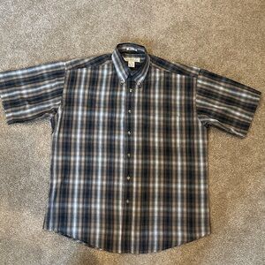 Natural Issue Men's Plaid Short Sleeve Shirt. Size M